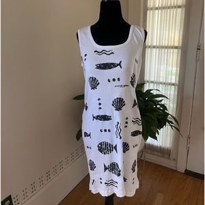 Loritos Women’s Dress With Sea Life Graphics